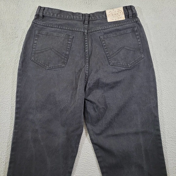 Vintage Carolina Blues‎ Jeans Womens 18 Tall Black Straight Leg Slim High Waist - Picture 11 of 12